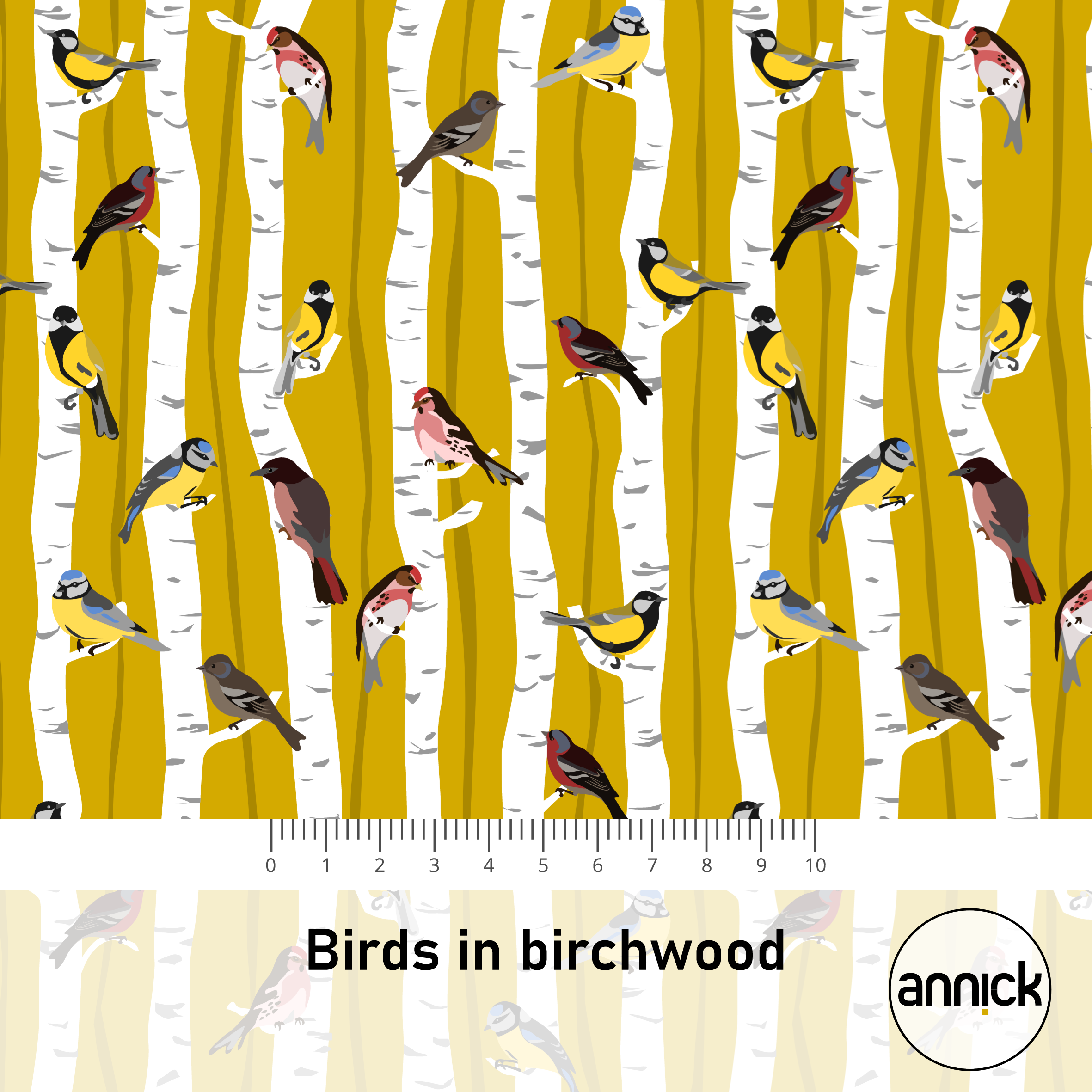 Birds in Birchwood ware SW10249WW